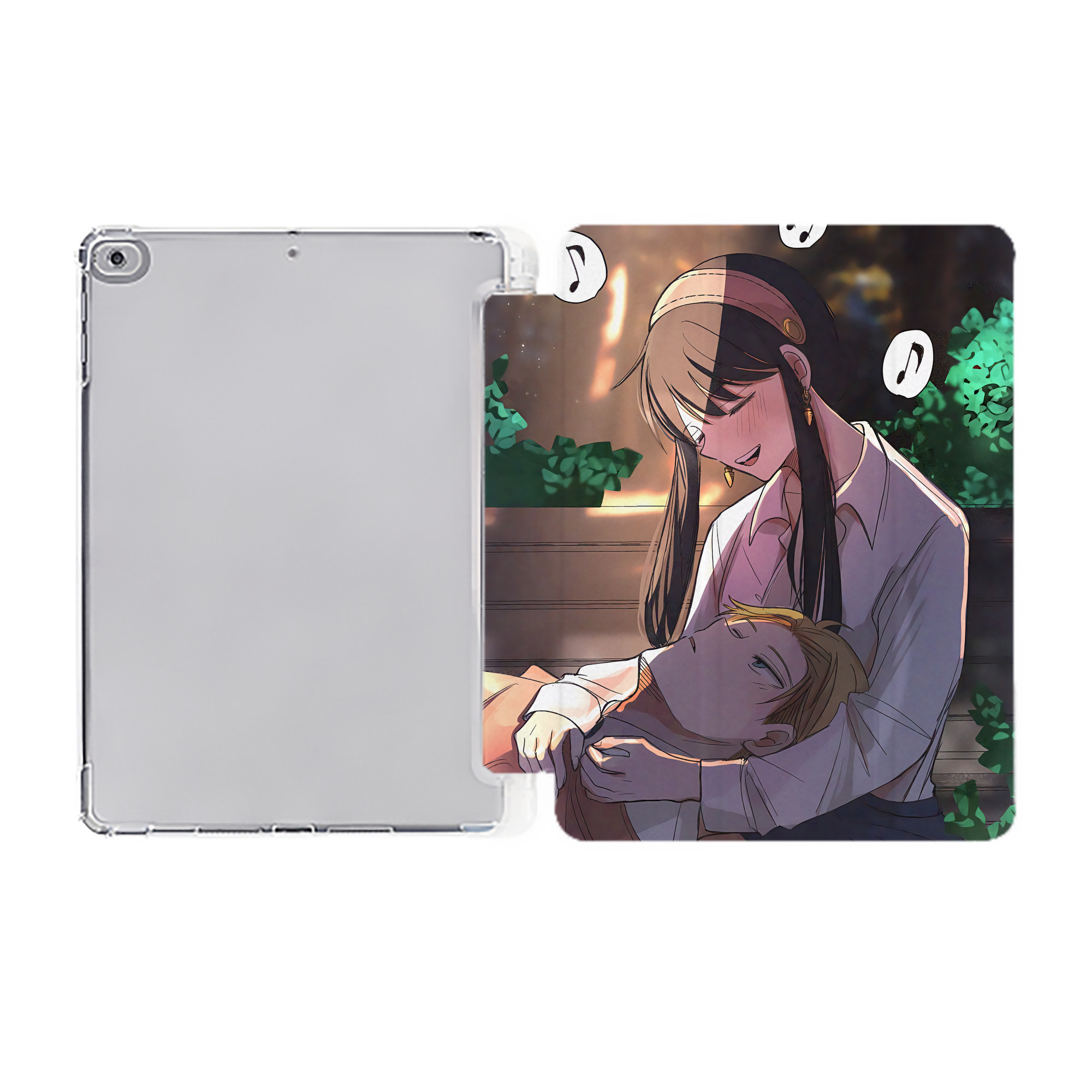 （画像用） SPY×FAMILY间谍家家酒 IPad ケース ペン収納付き 三つ折りスタンド PUレザー×シリコン 対応機種9.5/10.5/10.9インチ